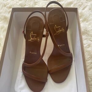 CHRISTIAN LOUBOUTIN Rosalie Leather Slingback Sandals Eu:36